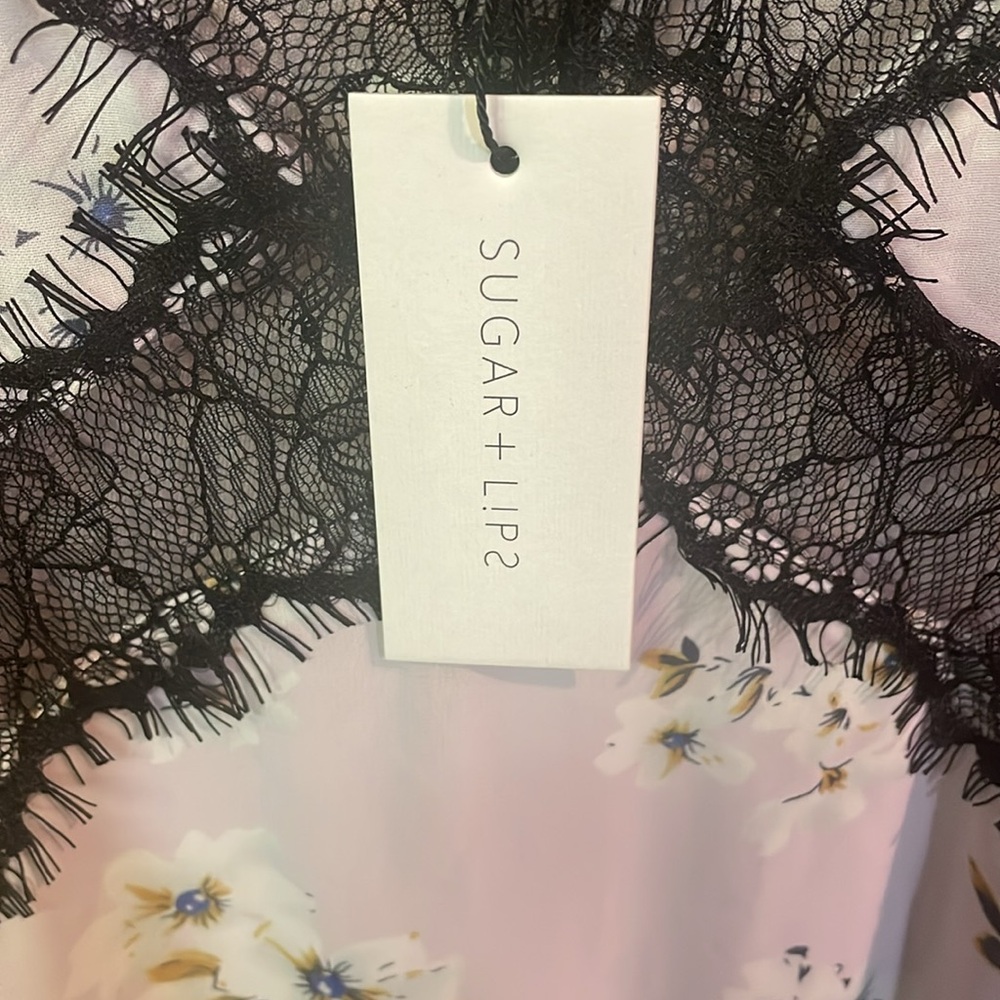 Sugar Lips Fringed V-neck nightgown. NWT multiple sizes - Picture 3 of 6